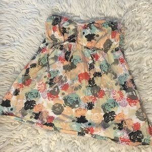 Element floral decal tube top